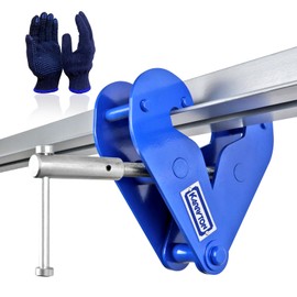 KARRYTON Beam Clamp 4400LB/2Ton,for Lifting & Rigging, 3-9Inch Beam Flange Width I-Beam Lifting Clamp Heavy-Duty Lifting with Hoist for Construction,Industrial,Home and Garage (2 Ton)