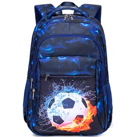 Ledaou School Backpack for Boys, Teenagers, Girls, Children’s School Bags, Waterproof, Lightweight School Bag, Large, for School Gifts, blue