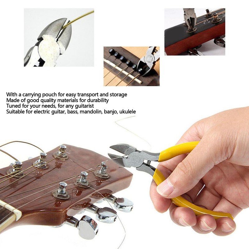 Guitar Repairing Tool Kit Maintenance Files with Carry Bag for