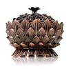 YOUZiNGS Copper Brass Incense Bowl with Lid Charcoal Burner for