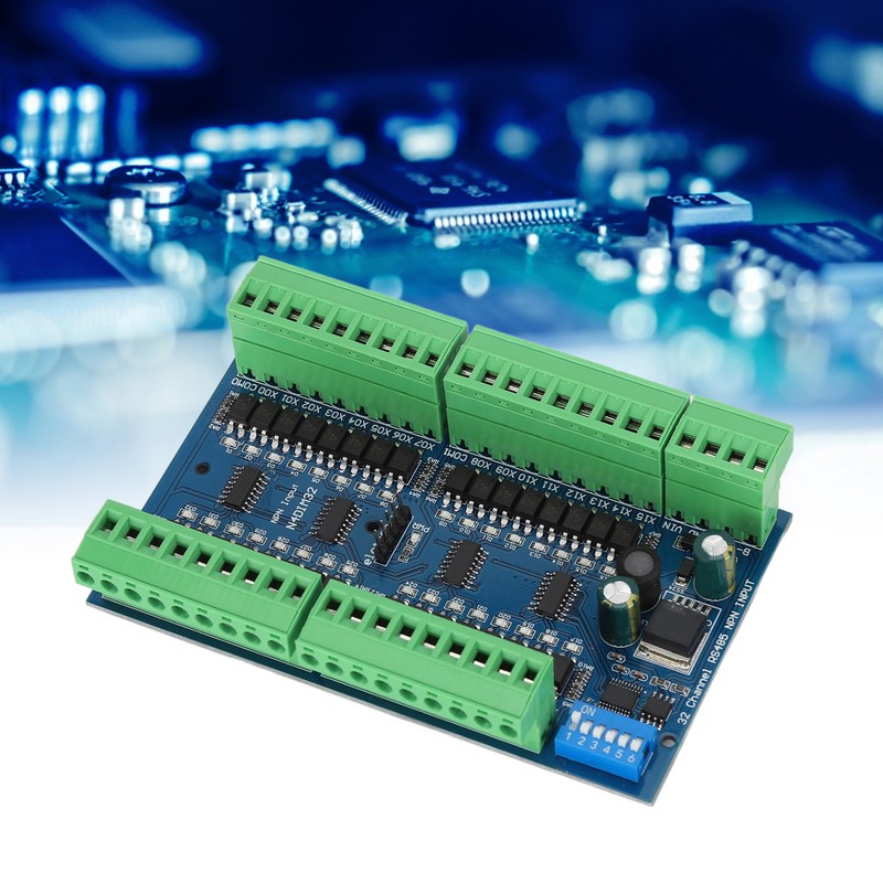 RS485 Input Controller 32 Channel DIN Rail Isolated PLC Switch