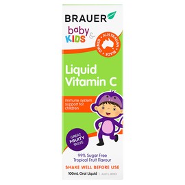 Brauer Natural Baby and Kids Liquid Vitamin C Oral Liquid 100 ml