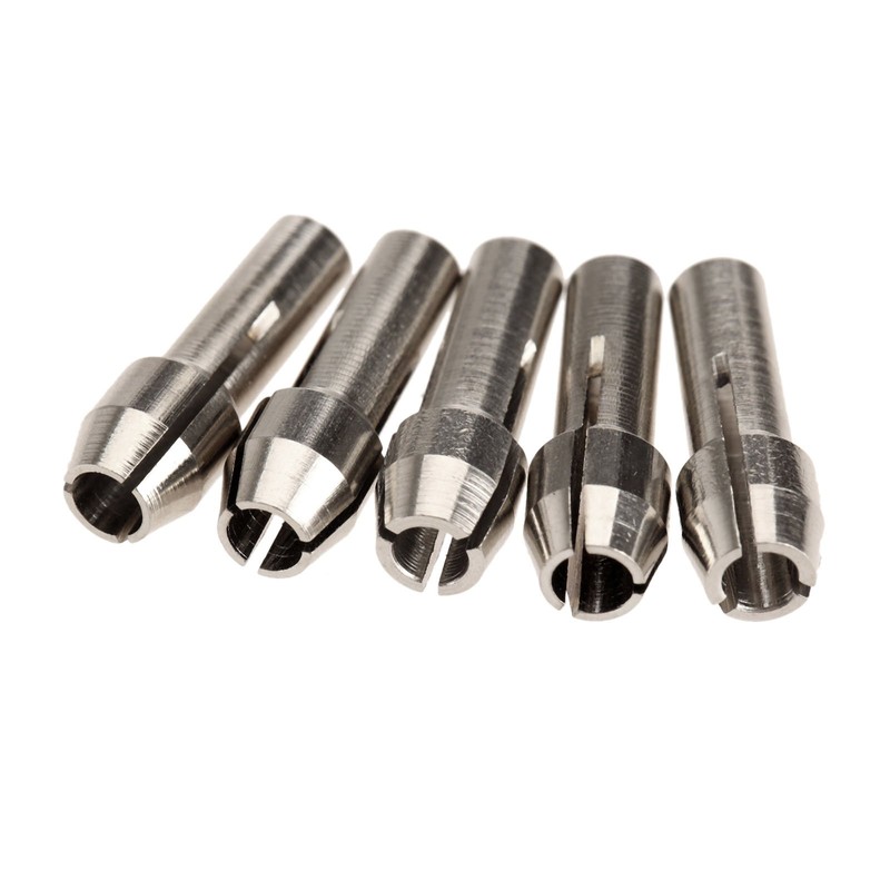 5Pcs Brass Collet Adapter for Dremel Grinder Grinding Drill Chuck
