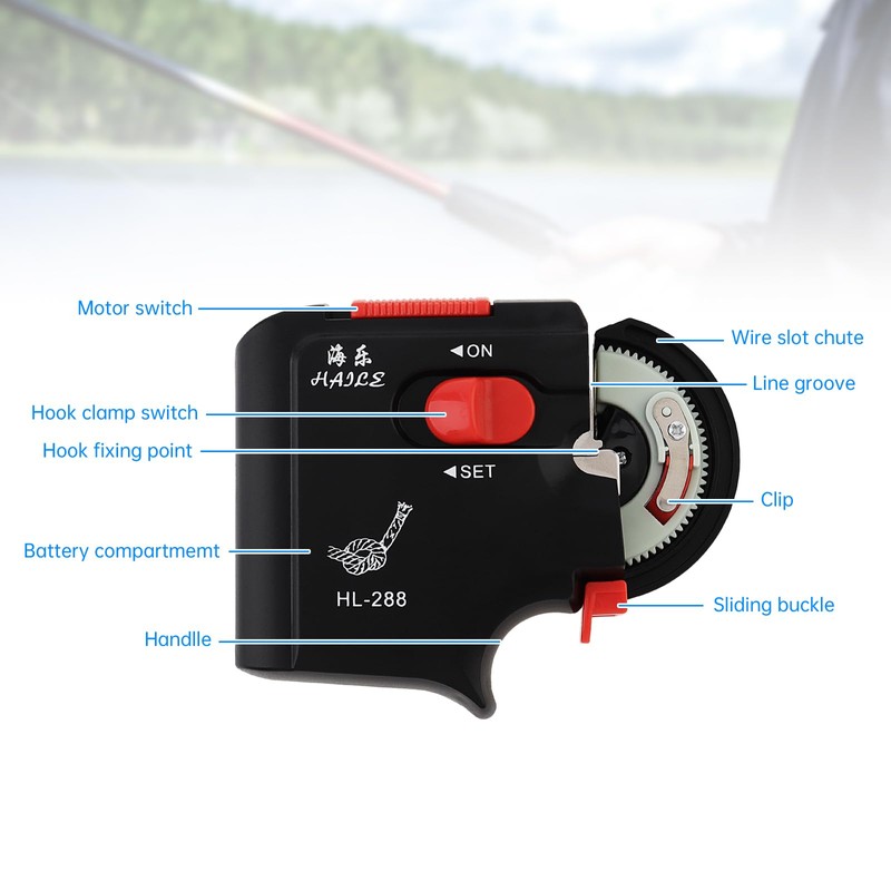 OriGlam Automatic Fishing Hook Tier Machine, Electric Device Fast Tying