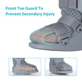 KD Orthopedic Walking Boot: Post-op Boot for Broken Foot Sprained Ankle Achilles Injury - Air Cam Walker Fracture Boot (Gray-Medium)