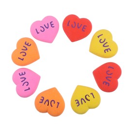 Operitacx Pack of 20 Cute Heart-Shaped Erasers Dry Erase Magnetic Erasers Board Erase Mini Eraser Pencil Eraser Stationery Eraser Heart Shape