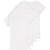 4 Pack Zenana Women's Basic V-Neck T-Shirts Large White, White,