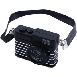 1Pc Black 1:4 Scale Mini Camera Prop Ornament Vintage Camera Model,Vintage Camera Prop,Miniature Camera,Prop Camera,Miniature Digital Camera Mini Decoration Accessories，Dollhouse Accessories(WFA1142)