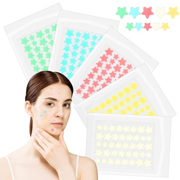 GAROMIA Pimple Patch Stars 200 Plasters Salicylic Acid Star Shaped