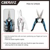 CEERAYZ 200mm Scissors All Purpose Heavy Duty, Garden Shears, Scissors