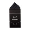 Jacob Alexander Men's Pre-Folded Triangles Pocket Square Handkerchief - Black