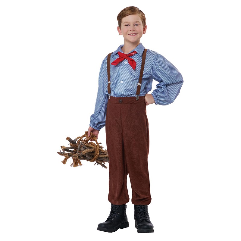 Boy's Pioneer Boy Costume Large