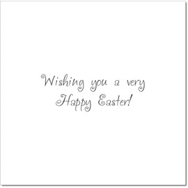 doodlecards Easter Card Happy Easter Eggs Square Size with Plain Envelope