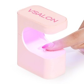 VSALON Mini UV Light for Gel Nails, Flash Curing Light UV Nail Lamp, Quick-Dry With 2 Timers LED Light For Gel Nails and Fast Extension, Portable USB Nail Curing Light DIY Manicure Art Gift For Women