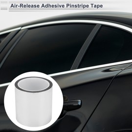 RATCHROLL 1 Roll Universal Air-Release Adhesive Pinstripe Tape Reflective Automotive Pinstriping Tape Silver Tone 164.04ft x 3.94"