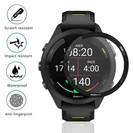 Rnnmeeko Pack of 3 Screen Protectors for Garmin Forerunner 265S, Soft TPU Screen Protector Compatible with Garmin Forerunner 265S, Screen Protector Ultra HD Clear Scratch-Resistant for Garmin