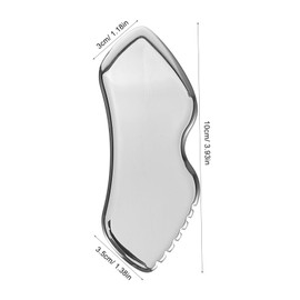Healeved 1set Stainless Steel Gua Tool for Massage Scraping Board for Neck and Muscle Relaxation Includes Soft Velvet Bag for Convenient Storage