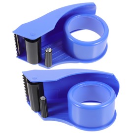 PRETYZOOM Dispensador de Cinta de Embalaje Transparente 2 Piezas Cortador de Cinta de Sellado Portátil y Resistente para Suministros de Almacén Herramienta Práctica para Color Aleatorio