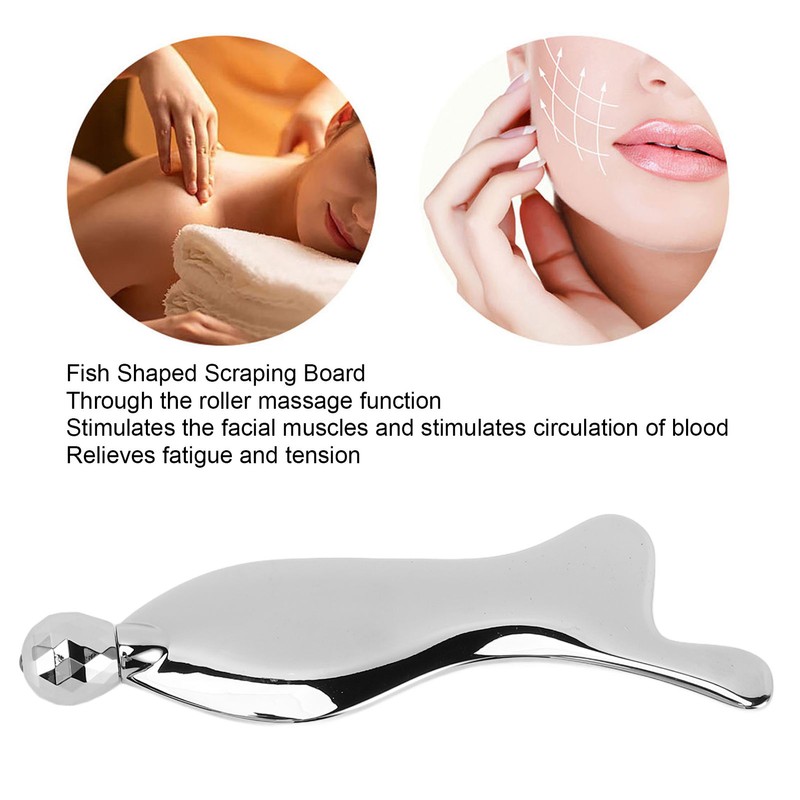 3D Roller Fish Shape Massage Tool Alloy Unclogging Tendons Relieve