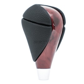 SHIFTIN Piano Black Carbon Fiber Gear Shift Knob Stick Shifter for Lexus ES300h ES350 GS300 GS350 GS430 GS450h GS460 is-F IS250 IS300 IS350 LS460 LS600h RX350 RX450h (Black Leather/Walnut Wood)