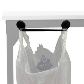 AUXPhome Under The Table Plastic Trash Bag Holder for Desk, Magnetic Grocery Bag Holder for RV,Camping, Picnics, Dorm Room Office etc - Very Suitable for Manual/Sewing use. - No Assembly, no Drilling