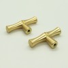 Bilindasly Bamboo Shape Cabinet Knobs Gold Dresser Knobs Kitchen Knobs