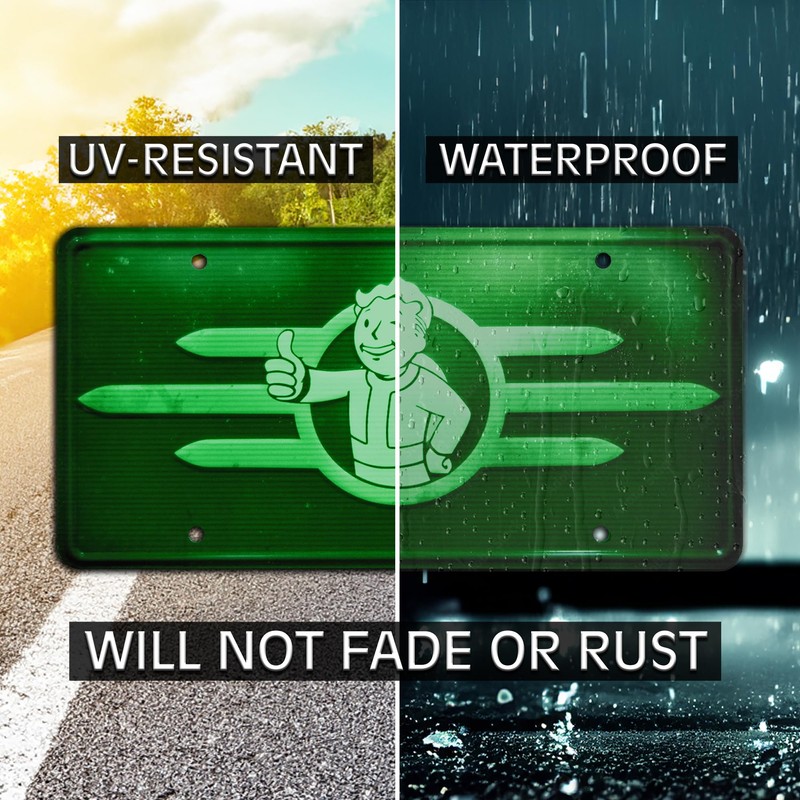 Fallout | PIP-BOY | Metal Stamped License Plate