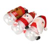 3pcs Christmas Candy Jars Transparent Clear Plastic Biscuits Jars Decorative