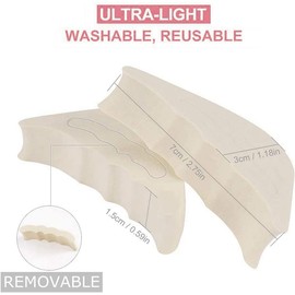4 pares Almohadillas para el relleno de los para zapatos tacones grandes Relleno de zapatos ajustable para zapatos Hombres y Mujeres Se adapta a botas zapatillas de deporte unisex (Negro)