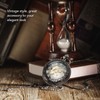 Mechanical Pocket Watch Vintage Double Case Watch Hand Wind Skeleton