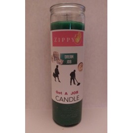 Get A Job Green Spiritual Candle with Oil wicca, hoodoo, voodoo