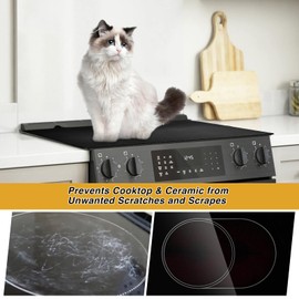 KitchenRaku Stove Cover 20.4" x30.7",Stove Top Covers for Electric Stove, Ceramic Glass Cooktop Protector, Electric Stove Cover, Glass Top Stove Cover, Heat Resistant Glass Stove Top Covers