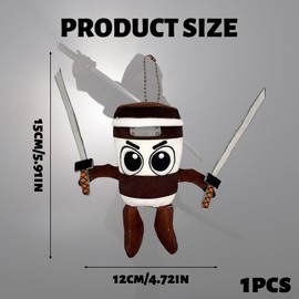 Italian Brainrot Plush, Soft Stuffed Toy for Kids and Collectors, 15 * 12cm Cute Brainrot Figures, Italian Brainrot Toys for Cartoon Lovers and Home Decor and Play