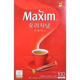 Maxim Original Coffee Mix - One Box, 100 Sticks