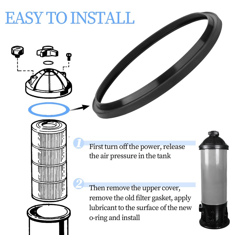Pulems CX250F Pool Filter Head Gasket Replacement Compatible with Hayward