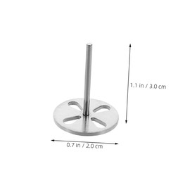 Mikinona 2 Pack Stainless Steel Sanding Discs for Foot Grinder Wear-resistant Sanding Slices Hollow Bearing for Easy