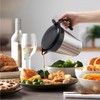 Rorence Stainless Steel Double Insulated Gravy Boat Sauce Jug with