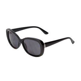 Calabria Sophia Womens Bifocal Reading Sunglasses +1.25 Black/Grey Bi-Focal Sunnies Fashion Sun Glasses Readers w/Soft Case
