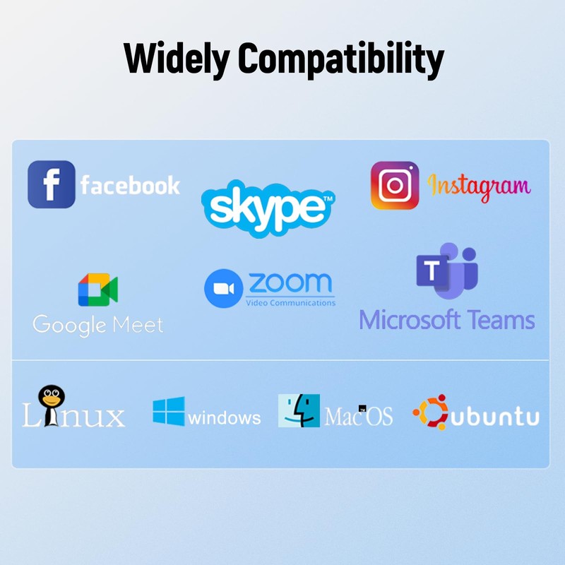 Angetube Webcam with Microphone - 1080P Full HD Streaming Webcam,