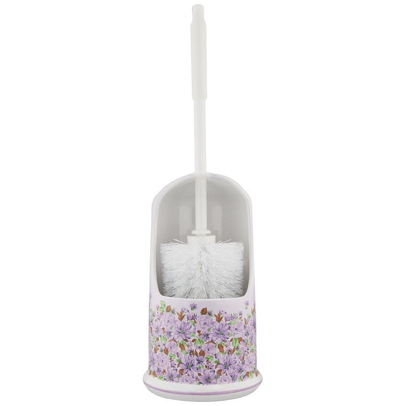 Royal Arden Flower Pattern Toilet Brush Stand Set C 39460