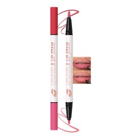 Erinde Lip Marker Waterproof Lip Liner - 2 Colours, Double Head Long Lasting Matte Lip Liner Pencils, Liquid Highly Pigmented Lipstick, Waterproof Makeup Lip Pencil