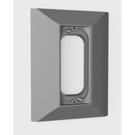 Hidden River Lab Ring PRO video Doorbell adapter plate NUTONE and M&S intercom. Hidden screws - Silver grey