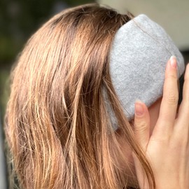 Wollhuhn Eco Boys / Boys / Girls Cool Elastic Headband / Hair Band Comfortable Double Layer Jersey or Fleece Many Designs 21215152 (Fleece Plain Light Grey)