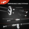 A-Premium Rear Driver & Passenger Side Parking Brake Cable Assembly