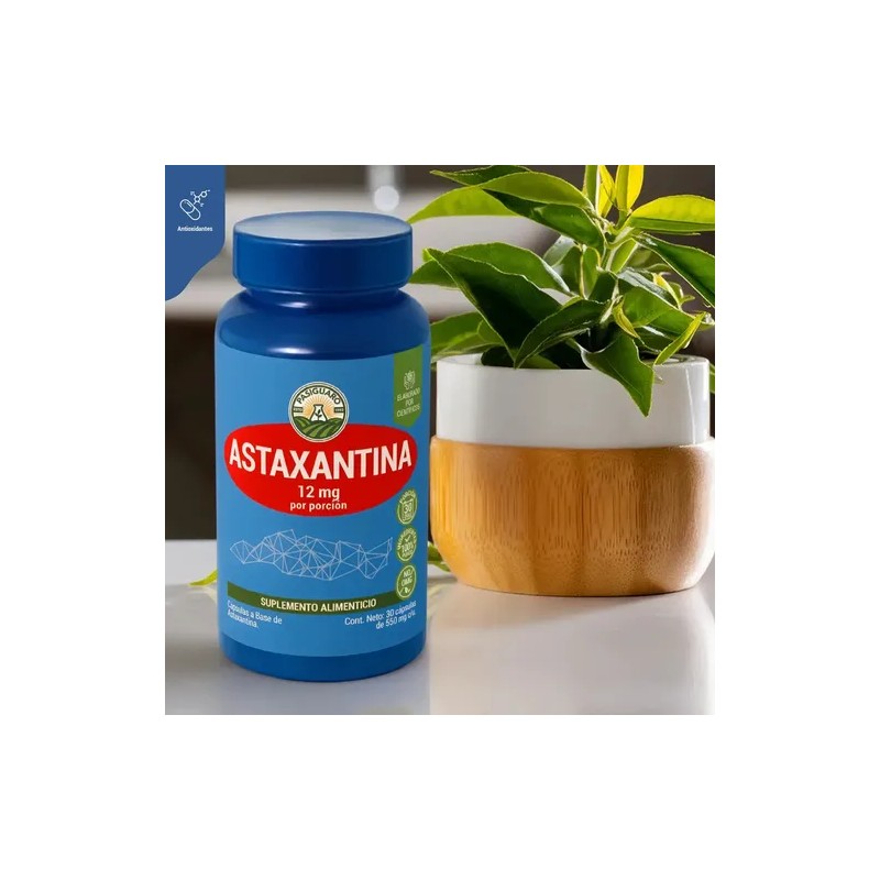 Astaxantina 12 Mg 30 Cápsulas 550 Mg Astaxanthin Pasiguaro Antioxidantes