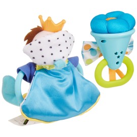 Yukid Teething Rattle Set, Prince in One Hand, Flower Car, Colorful Toy, Rattle, Pacifier, Rattle