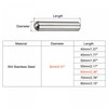 Sourcing Map 8x60mm Dowel Pins, 5pcs 304 Stainless Steel Round