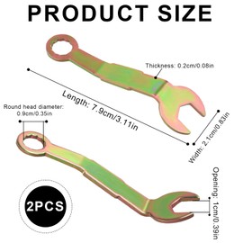 PEUTIER 2pcs N7164 Bi-Fold Closet Door Pivot Adjustment Angled Tools Set, RV Pocket Door Adjusting Wrench Fits for Johnson 3/8 Open Adjustment Wrench Door Hardware