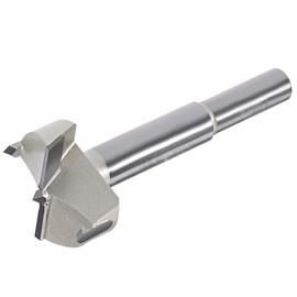 Meichoon Forstner 85mm Auger Drill Bit Woodworking Flat Wing Drilling Hole Saw Punch Bit Woodboard Carbide Tip Round Shank Cutting for Hinge Plywood CNC Tool