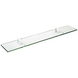 Spancraft Glass Monarch Glass Shelf, White, 6 x 24